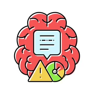 Decision making risk color icon vector illustration Stock Illustration