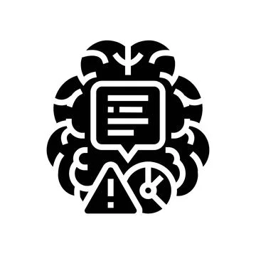 Decision making risk glyph icon vector illustration Stock Illustration