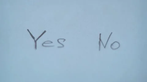 Decision No or Yes Stock Footage 50424702