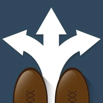 Decision Path design Stock Illustration