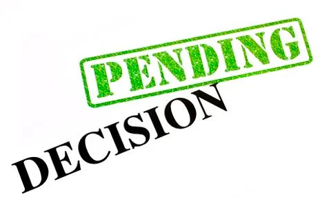 Decision Pending Foto stock