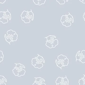 Decision problem line seamless pattern Stock Illustration
