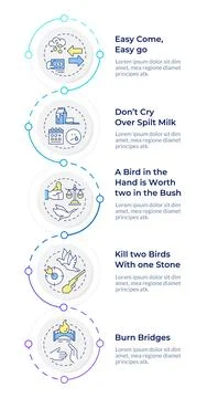 Decision responsibility infographic design template 스톡 일러스트