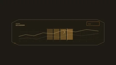 Decision Support Dashboard Line Graph Seamless Loop Stock Footage 342177439