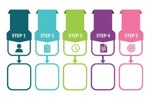 Decision template guides workflow for consulting reports Ilustração Stock