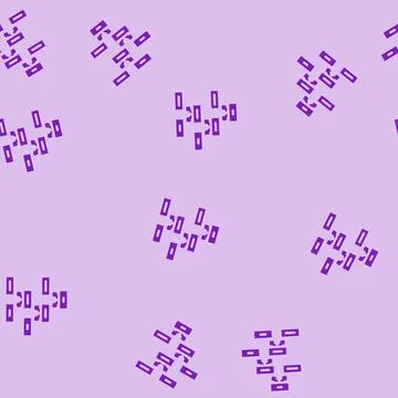 Decision tree algorithm glyph vector seamless pattern イラスト素材