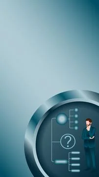 Decision tree diagram. 2D. Vertical Template 스톡 일러스트