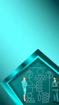 Decision tree diagram. 2D. Vertical Template Stock Illustration