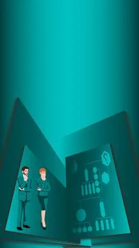 Decision tree diagram. Flat. Vertical Template 스톡 일러스트