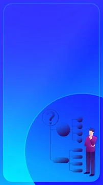 Decision tree diagram. Vertical Template Ilustración de archivo