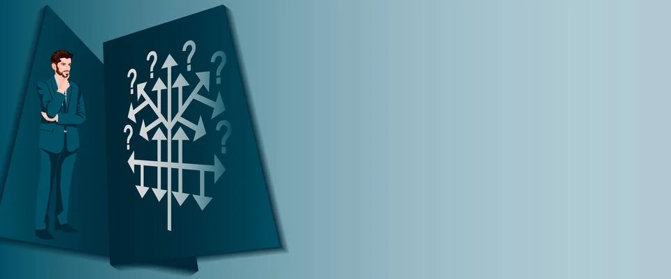 Decision tree. Flat. Template 스톡 일러스트