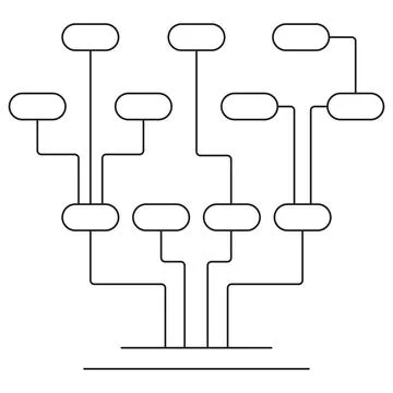 Decision Tree in Machine Learning icon Stock Illustration