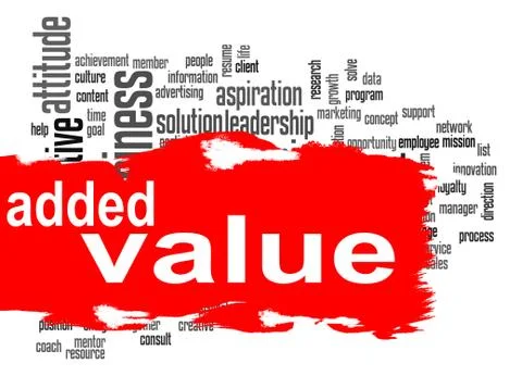 Decision word cloud with yellow banner Stockillustratie