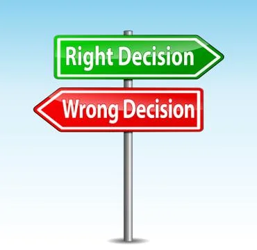 Decisions arrows sign Illustrazione stock