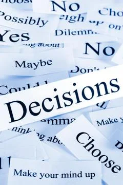 Decisions concept Foto stock