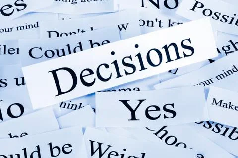Decisions concept Stock Photos