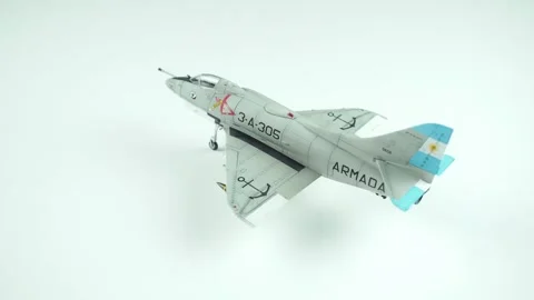 Deck-based Attack Aircraft Douglas A-4 Skyhawk. Stock Footage 304681910