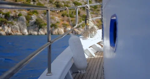 Deck of the boat Stock Footage 83467201