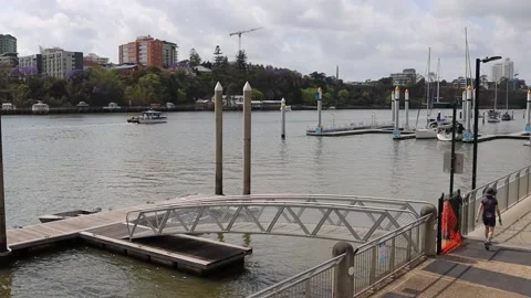 A Deck at  Brisbane City Stock Footage 165708061