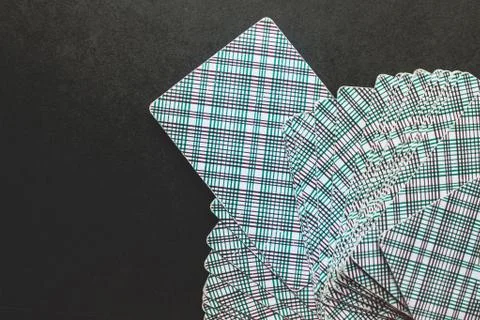 A deck of cards face down. Stock Photos