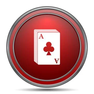 Deck of cards icon. Internet button on white background.. Stock Illustration