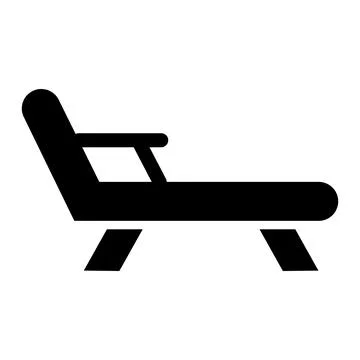 Deck chair Vector Icon Design Illustration Stock Illustration