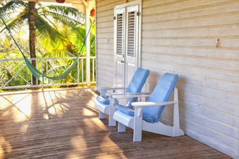 Deck chairs Stock Photos