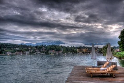 Deck chairs 스톡 사진