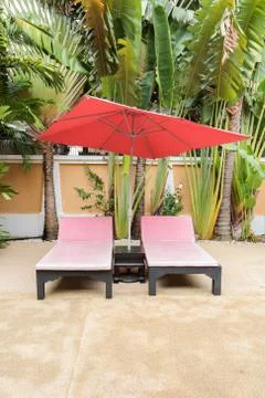 Deck chairs Stock Photos