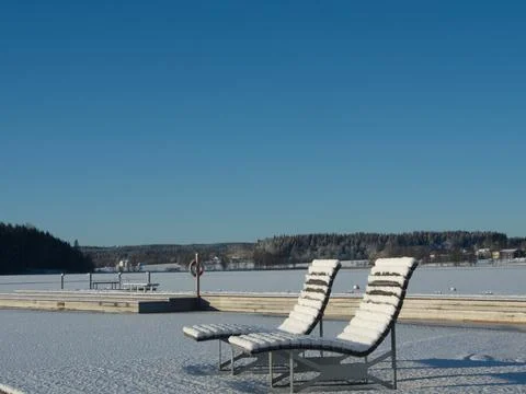 Deck chairs 写真素材