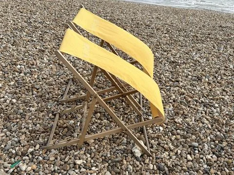 Deck chairs Stock Photos