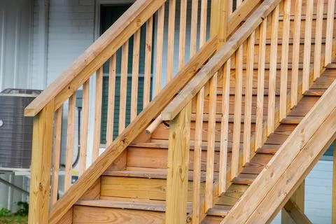Deck construction modern Stock Photos