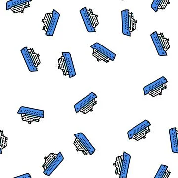 Deck cruise ship liner vector seamless pattern Illustrazione stock