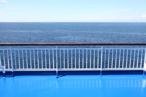 Deck on a cruise ship Stock Photos