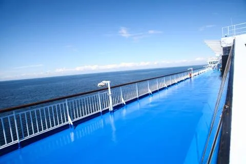 Deck on a cruise ship Stock Photos