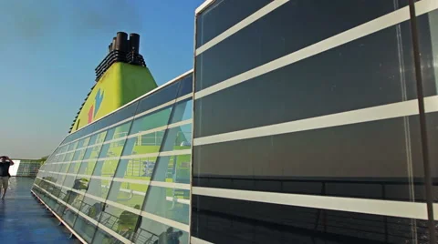 Deck of a ferry 1 Stock Footage 41713294