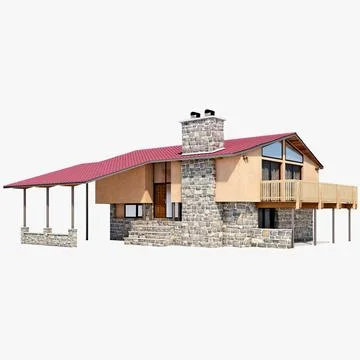 Deck House 3D Model