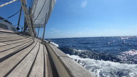 Deck level sailing Stock Footage 166848291