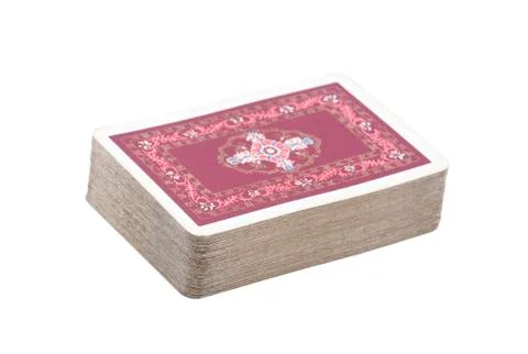 Deck of playing cards with clipping path Stock Photos