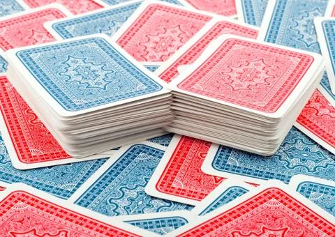 Deck poker cards Stock Photos