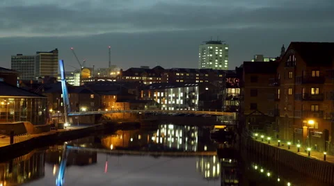 Deck river and city time lapse Stock Footage 68681418