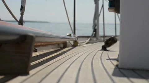 Deck of a Sailboat 스톡 동영상 66513415
