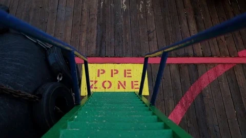 The deck of the ship Stock Footage 79811155