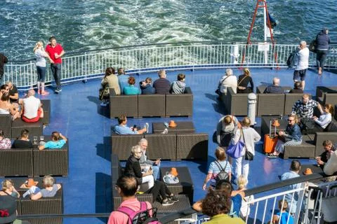 On the deck of the ship. Stock Photos