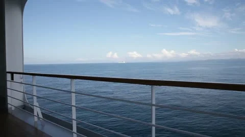 Deck ship railing Stock Footage 11613680