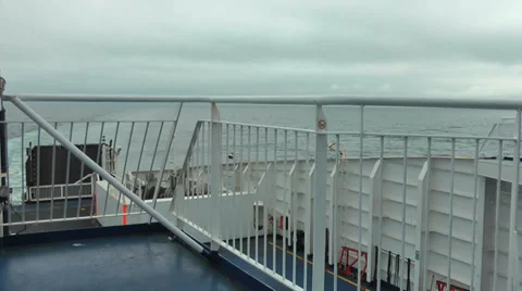 On deck of a ship at sea Stock-Footage 36839362