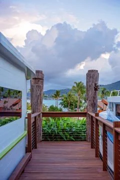 Deck View Of The Sea Stock Photos