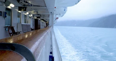 Deck view of a vessel. Stock Footage 92085479