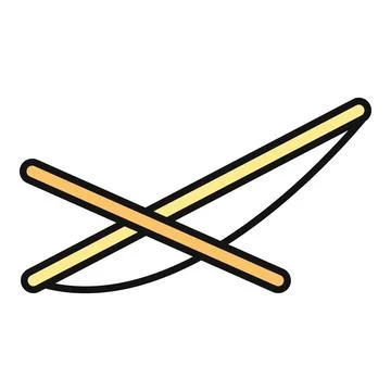 Deckchair icon representing summer vacation and relaxation Stock Illustration