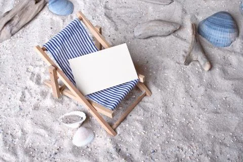 Deckchair Foto stock